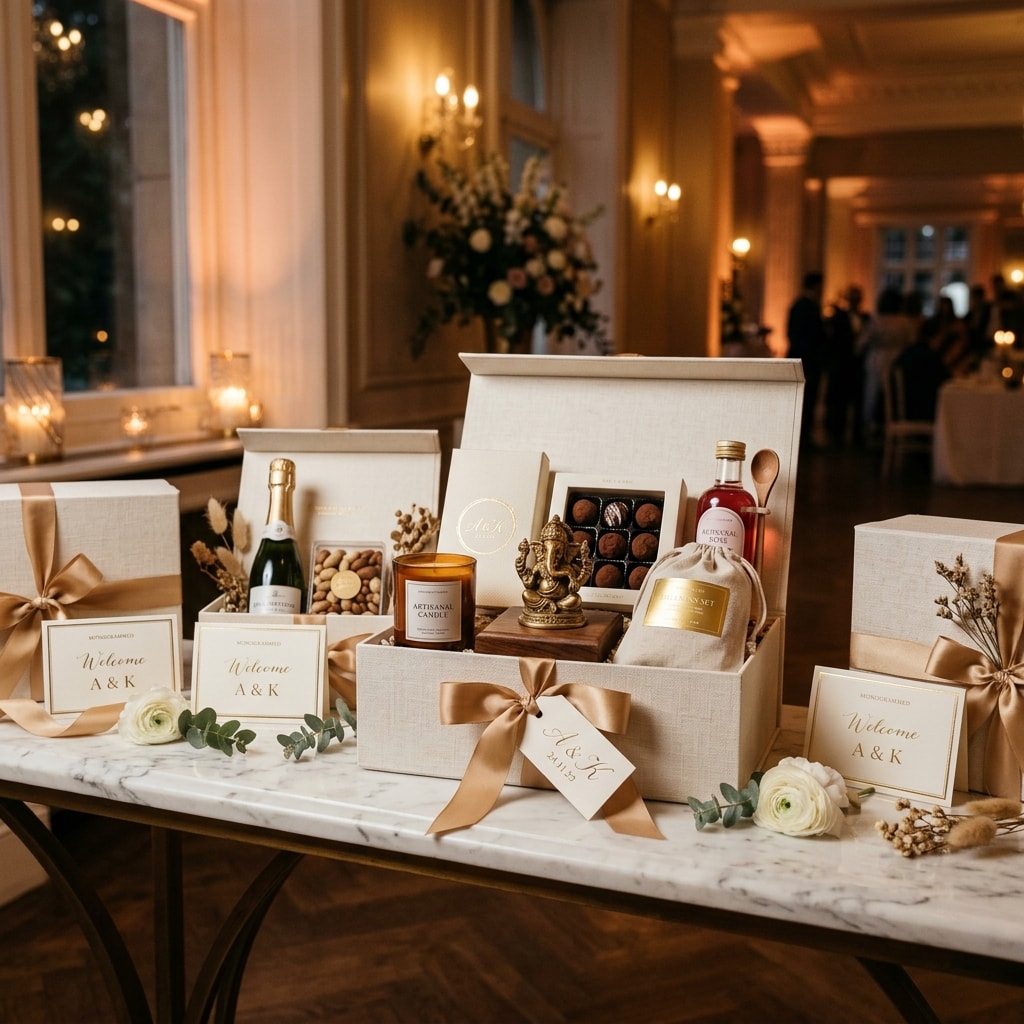 Crafted to Impress: A Guide to Luxury Gift Hampers for NRI Weddings